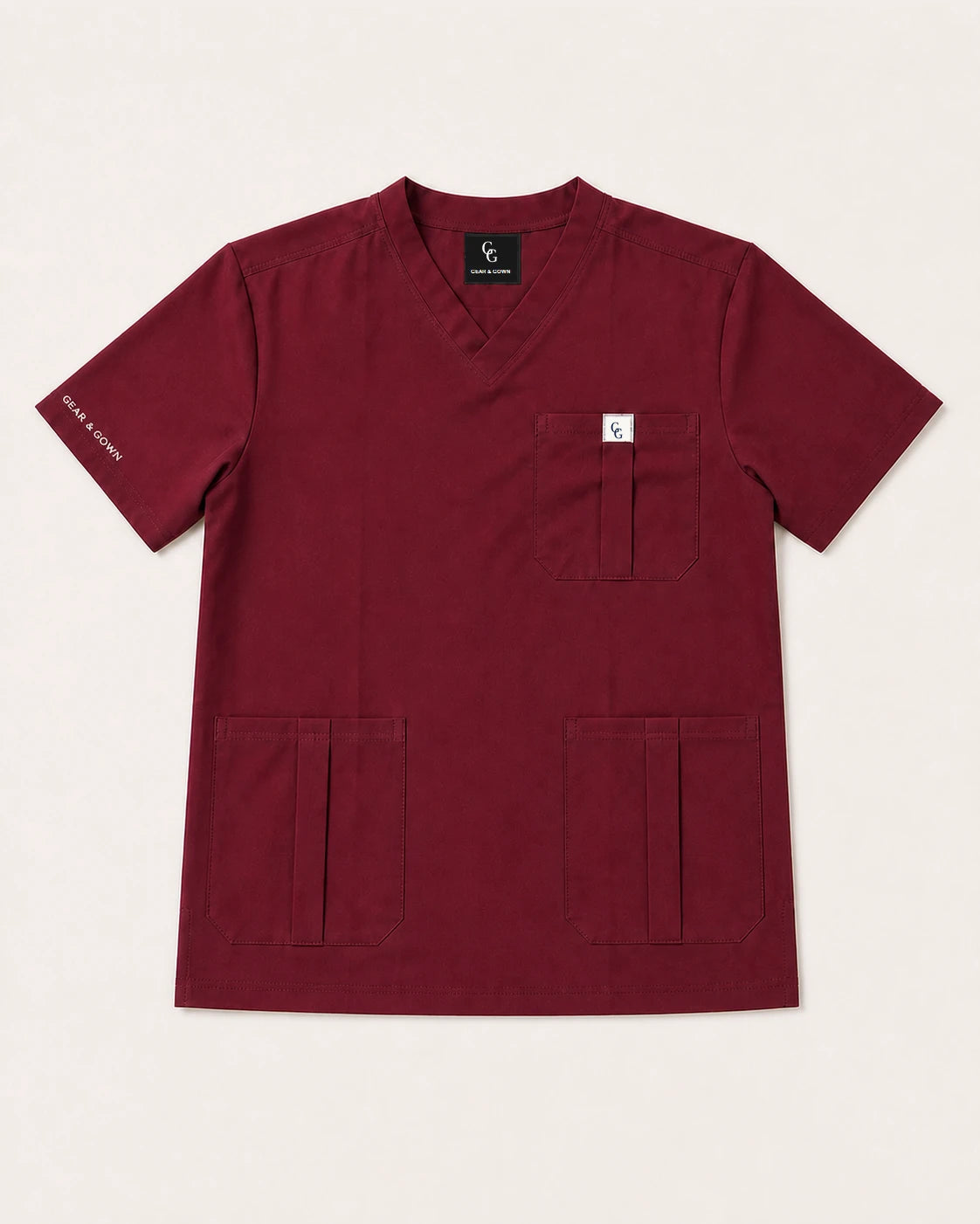 Core Ease maroon scrub top
