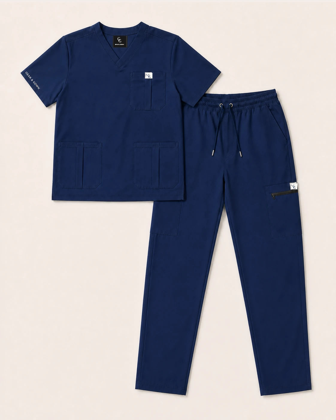 Core Ease navy blue scrub set