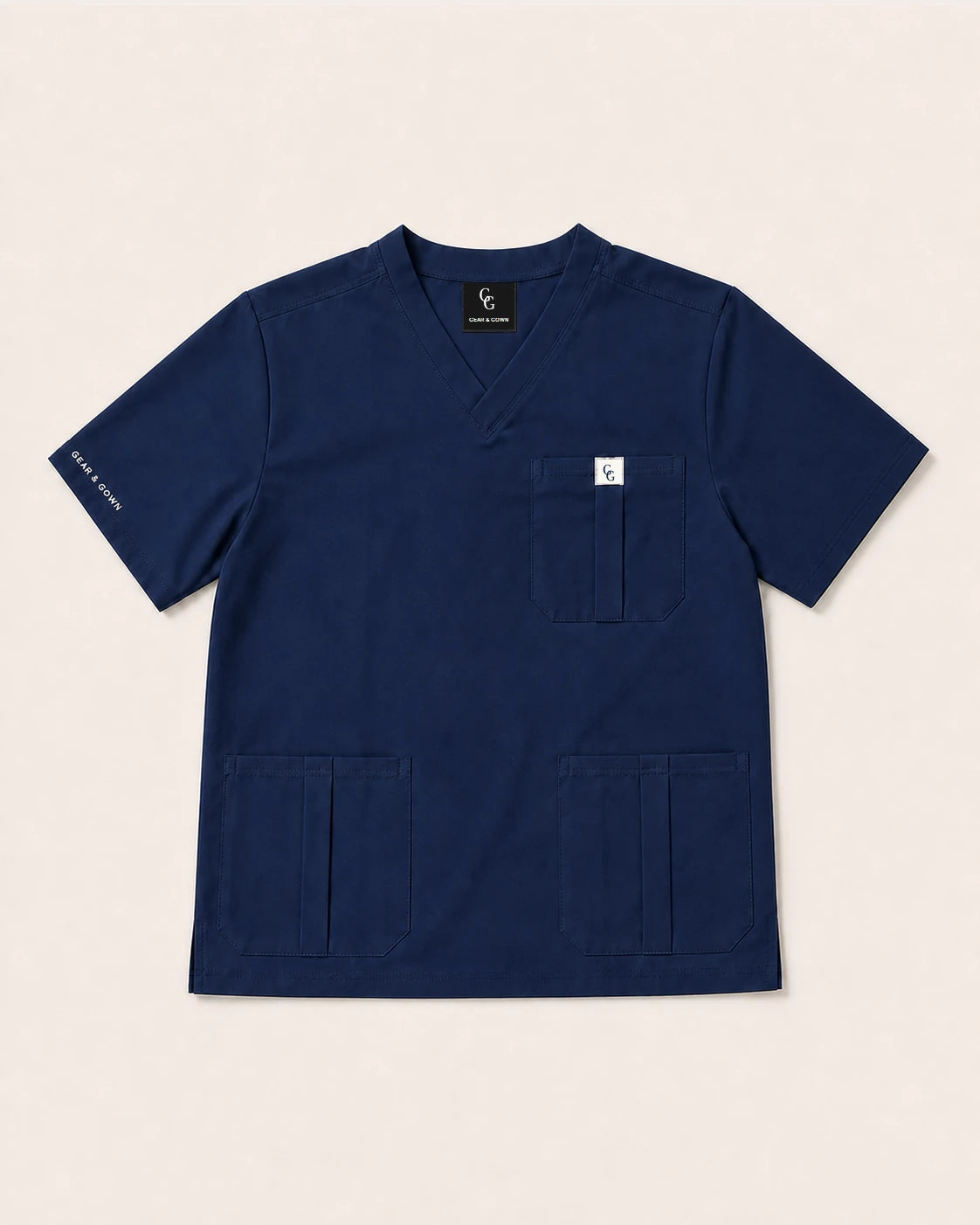 Core Ease navy blue scrub top