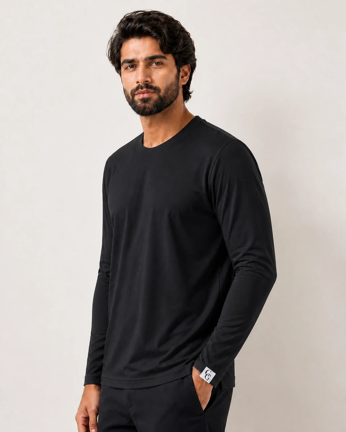 Soma Layer — Compression Underscrub black on male model